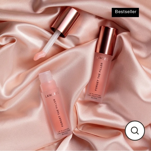 Lawless Beauty Forget the Filler Lip Plumping Line Smoothing Gloss, Rosy Outlook - Picture 5 of 6
